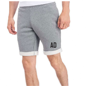 MENS FITTED FLEECE SHORTS GREY